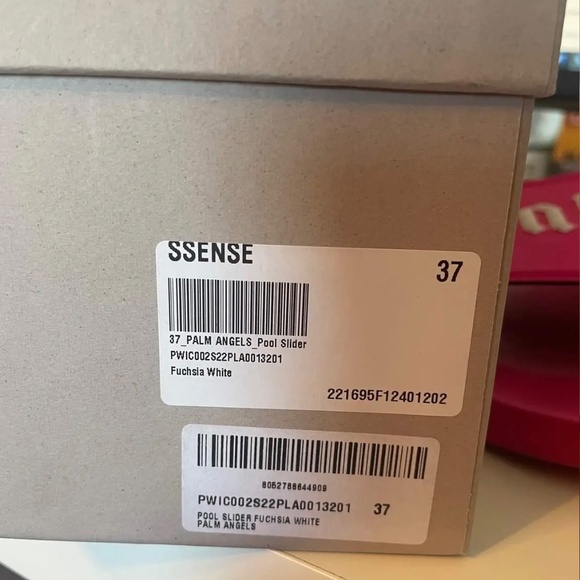 Palm Angels Pink Pool Slides - Picture 3 of 5